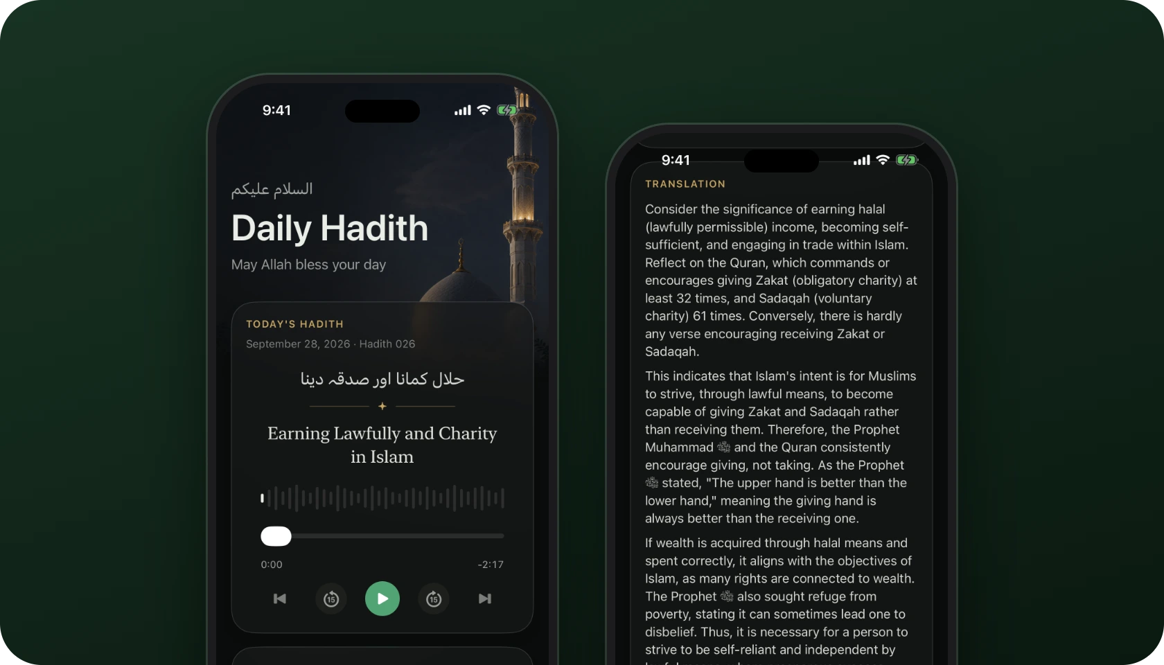 A hadith a day, in Urdu and English